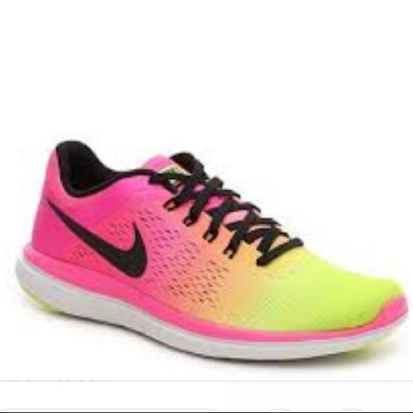 nike flex neon